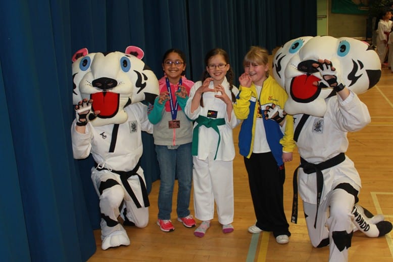 Fun photo of children at Taekwondo