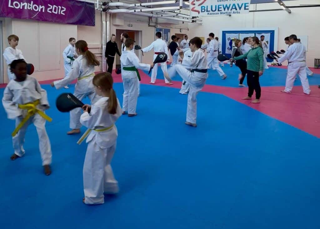 All ages having fun in Taekwondo